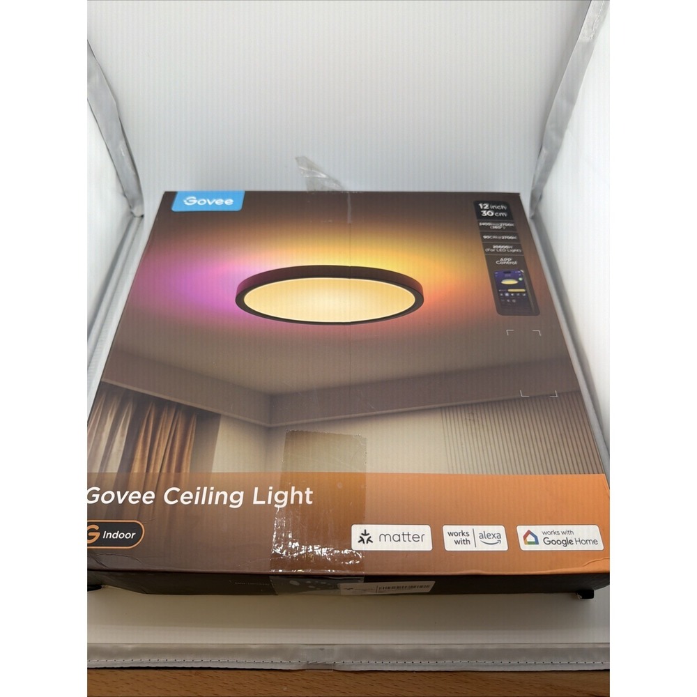 Govee Ceiling Light H60A1  Black  12 inch